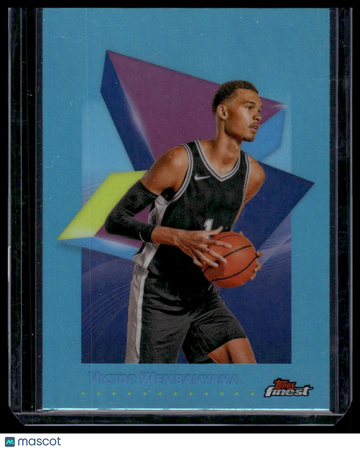 2025 Topps Finest Victor Wembanyama #83 Blue Refractor