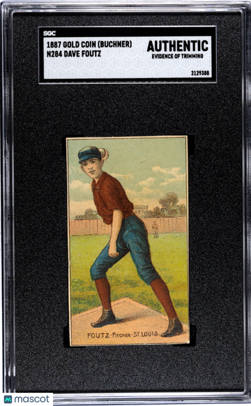 1887 Gold Coin (Buchner) (N284) Dave Foutz SGC A