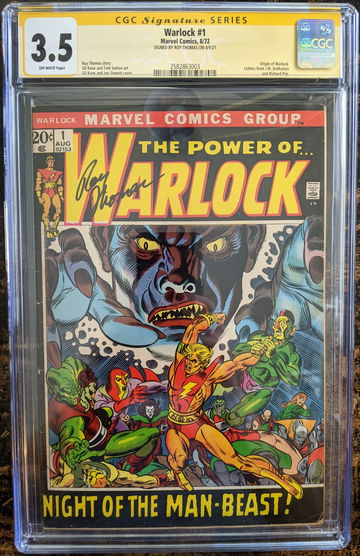 Warlock #1 CGC 3.5 Signature Series