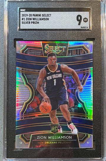 2019-20 Select Zion Williamson Silver Concourse SGC 9