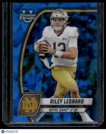 2024 Bowman University Chrome Sapphire Riley Leonard #154