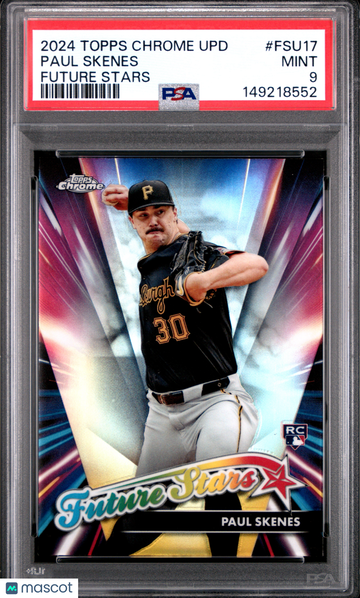 2024 Topps Chrome Update Future Stars Paul Skenes #FSU17 PSA 9