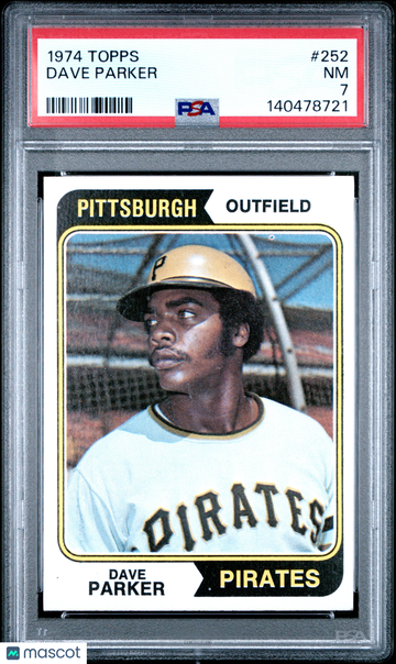 1974 Topps Dave Parker #252 PSA 7
