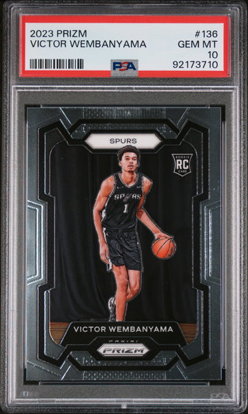 2023 Panini Prizm Victor Wembanyama #136 PSA 10