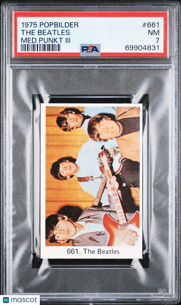 1975 Swedish Popbilder Med Punkt III The Beatles #661 PSA 7