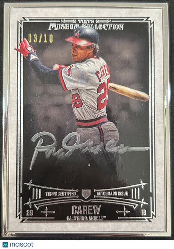 2015 Topps Museum Collection Rod Carew #MC-RCA /10 Autograph Issue