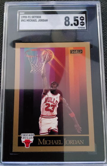 1990-91 Skybox #41 Michael Jordan SGC 8.5