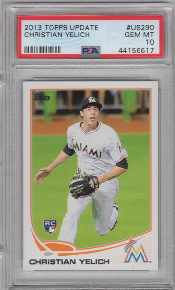 2013 Topps Update Christian Yelich PSA 10
