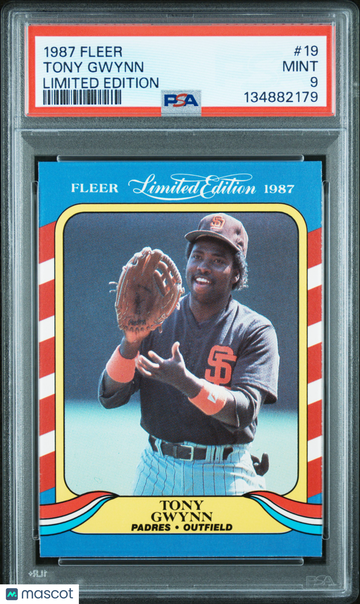 1987 Fleer Limited Edition Tony Gwynn #19 PSA 9