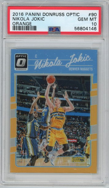 Nikola Jokic Optic ORANGE /199 PSA10 #90
