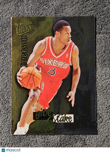 1996 Fleer Ultra Give & Take #4 Allen Iverson Rookie RC
