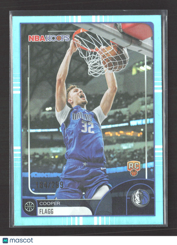 2026 Topps NBA Hoops Cooper Flagg #35 Teal /299 RC