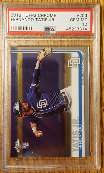 2019 Topps Chrome Fernando Tatis Jr PSA 10