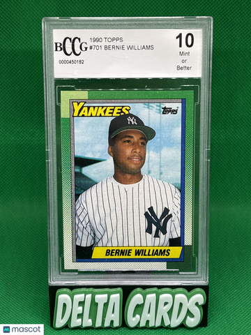 1990 Topps Bernie Williams #701 BCCG 10