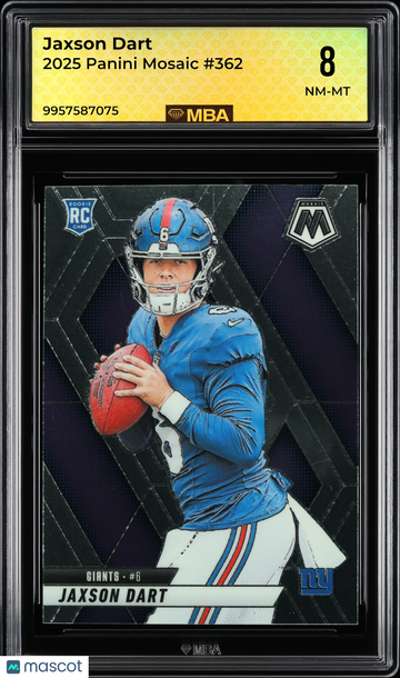 2025 Panini Mosaic Jaxson Dart #362 MBA 8