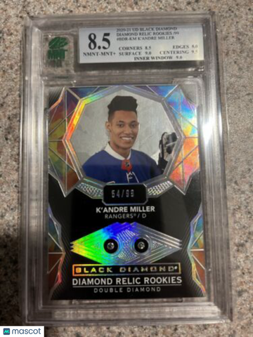 2020-21 Upper Deck Black Diamond K'Andre Miller Rookie MNT 8.5