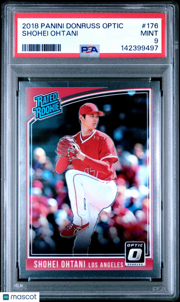 2018 Panini Donruss Optic Shohei Ohtani #176 PSA 9