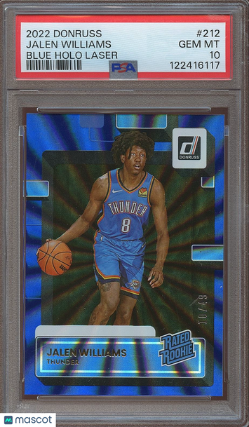 2022-23 Donruss Jalen Williams Rookie PSA 10