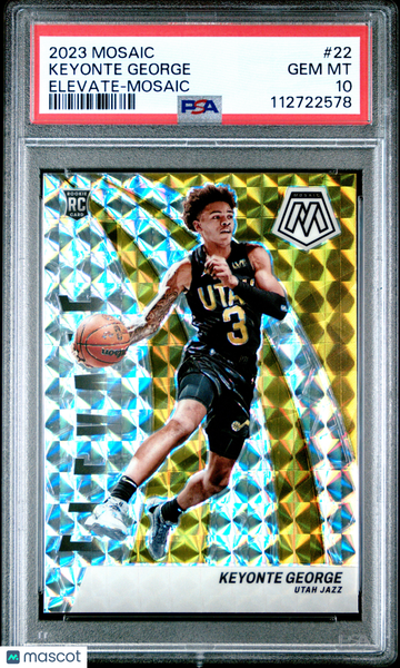 2023 Panini Mosaic Elevate Keyonte George #22 mosaic PSA 10