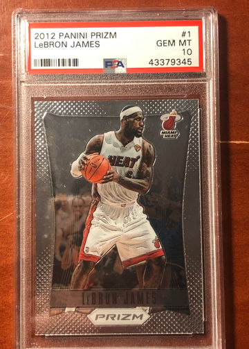Lebron James 2012 Panini Prizm PSA 10