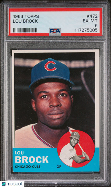 1963 Topps Lou Brock #472 PSA 6
