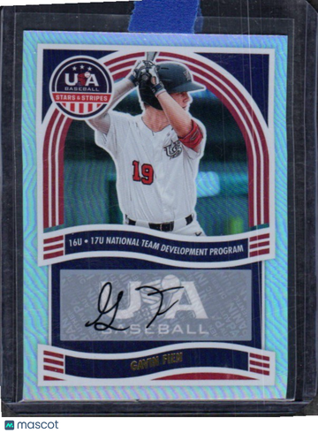 2024 Panini Stars & Stripes USA Baseball Gavin Fien #NTS-GF 16U/17U National Team Signatures Holo AU