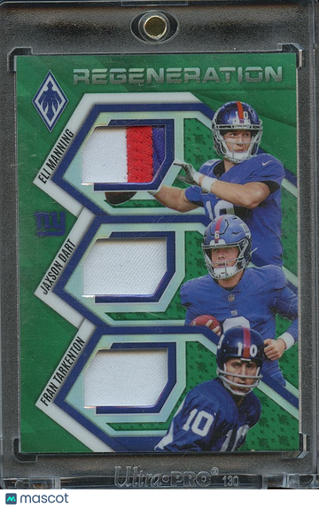 2025 Fran Tarkenton Jaxson Dart Eli Manning Patch Panini Authentic