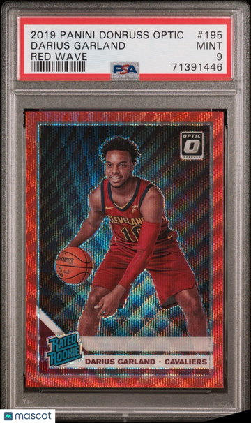 Darius Garland 2019-20 Panini Donruss Optic #195-Red Wave PSA 9