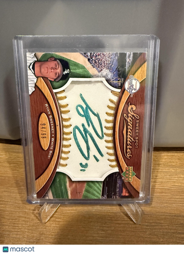 2007 Upper Deck Sweet Spot Ryan Sweeney #SS-RS Signatures Gold Stitch Gold Ink SN AU