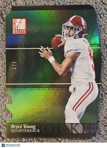 2023 Donruss Elite Status Bryce Young #1 Green /7 Rookie RC Carolina Panthers