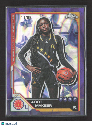 2025 Topps Chrome McDonald's All American Agot Makeer #17 Purple Stars 11/99