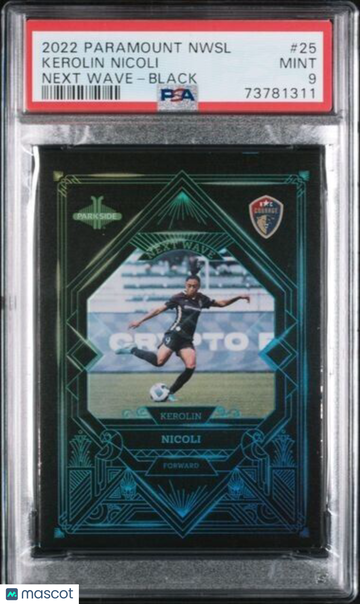 2022 NWSL Parkside Paramount Kerolin Nicoli Rookie PSA 9