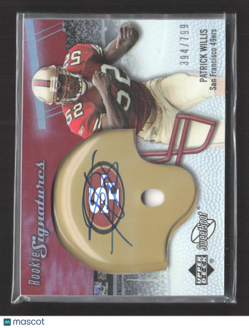 2007 Upper Deck Sweet Spot Rookie Signatures Patrick Willis #124 /799
