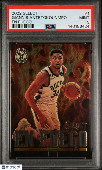 2022 Panini Select EN Fuego Giannis Antetokounmpo #1 PSA 9