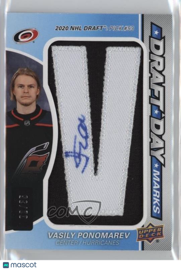 2024-25 Upper Deck SP Game Used - Draft Day Marks Vasily Ponomarev #DDM-VP [None] 02/35 Rookie
