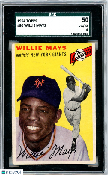 1954 Topps Willie Mays #90 SGC 4
