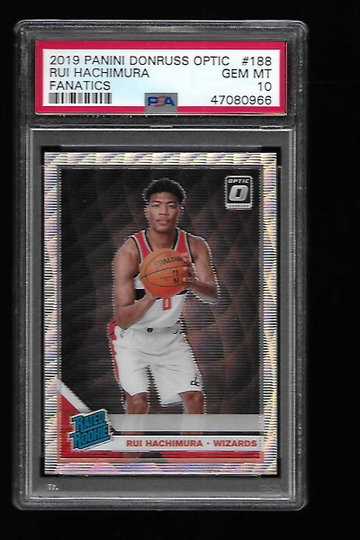 2019 Donruss Optic Fanatics Rui Hachimura PSA 10