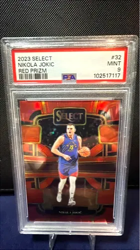 2023 Panini Select Nikola Jokic #32 Red Prizm PSA 9