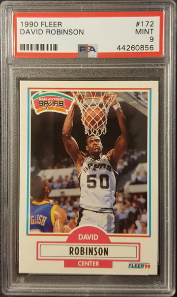 1990 Fleer David Robinson PSA 9 San Antonio Spurs