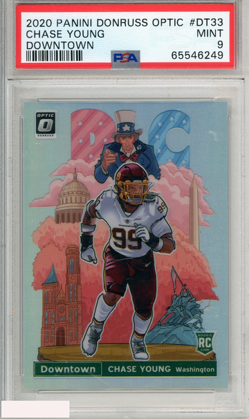 2020 PANINI DONRUSS OPTIC DOWNTOWN CHASE YOUNG #DT33 PSA 9 MINT ROOKIE RC
