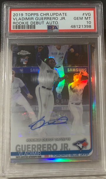 2019 Topps Chrome Vladimir Guerrero Jr AUTO Rookie Debut