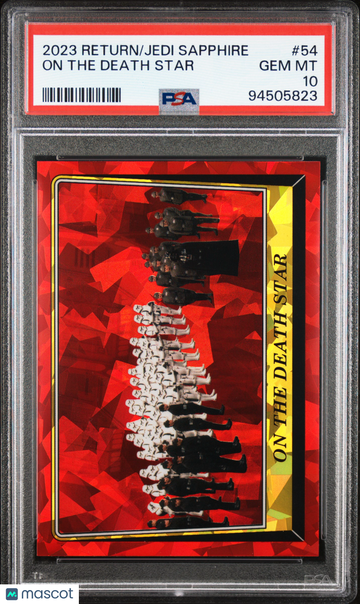 2023 Topps Chrome Sapphire Star Wars Return Of The Jedi On The Death Star #54 PSA 10