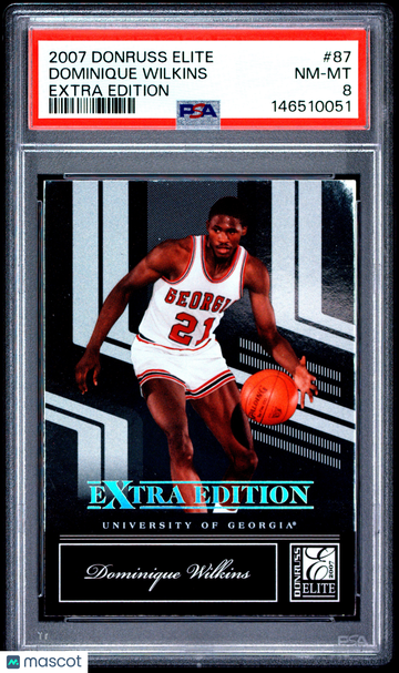 2007 Donruss Elite Extra Edition Dominique Wilkins #87 PSA 8