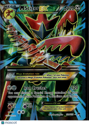 2016 BREAKpoint M Scizor EX Holo Rare SR FA #120/122