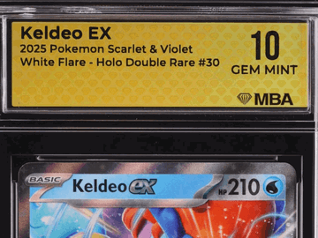 2025 Pokemon Scarlet & Violet White Flare Keldeo Holo MBA 10 #30
