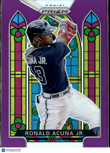 Ronald Acuna Jr. 2021 Panini Prizm Stained Glass Atlanta Braves