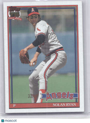 2026 Topps 1991 Baseball Nolan Ryan #91B2-36 32/90