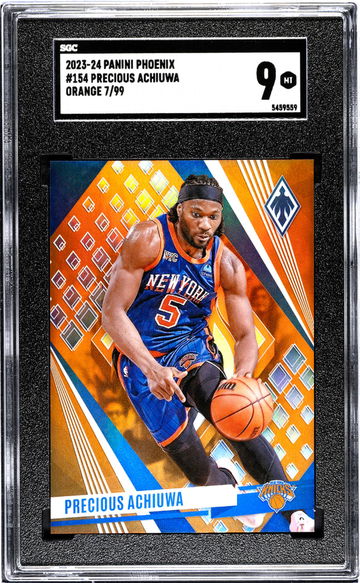 2023-24 Panini Phoenix #154 Precious Achiuwa Orange /99 SGC 9