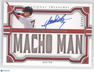 2023 Panini National Treasures Masataka Yoshida #SN-MY /99 Memorabilia