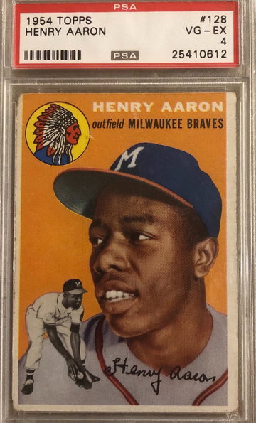 Hank Aaron 1954 Topps Rc